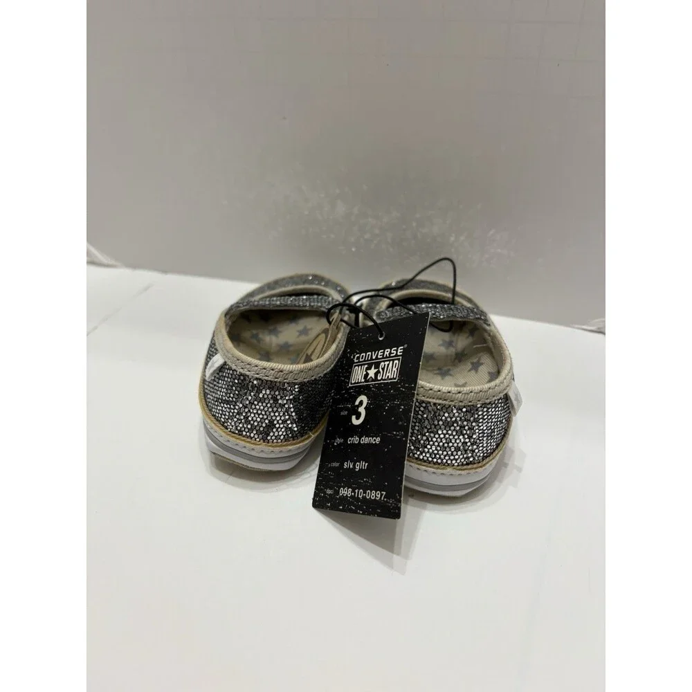 NEW Converse One Star Crib Dance Shoes, Soft Sole Size 3‎ (US) With Box